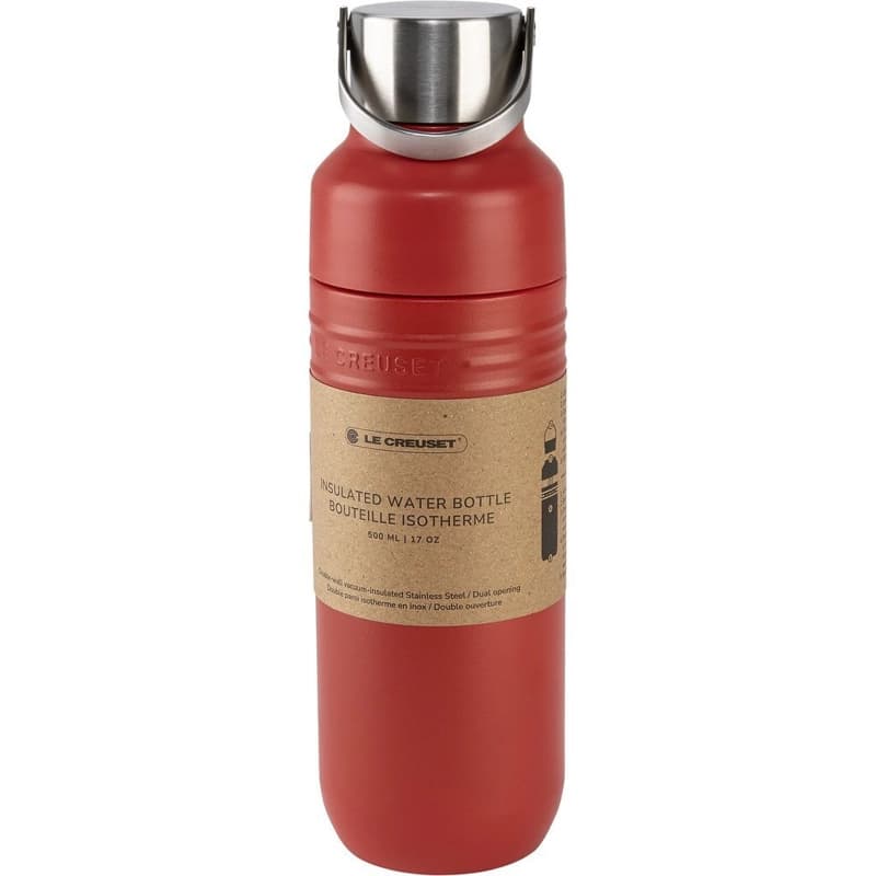 Le Creuset Μπουκάλι Θερμός Ανοξείδωτο 500ml Κόκκινο 41066280600001