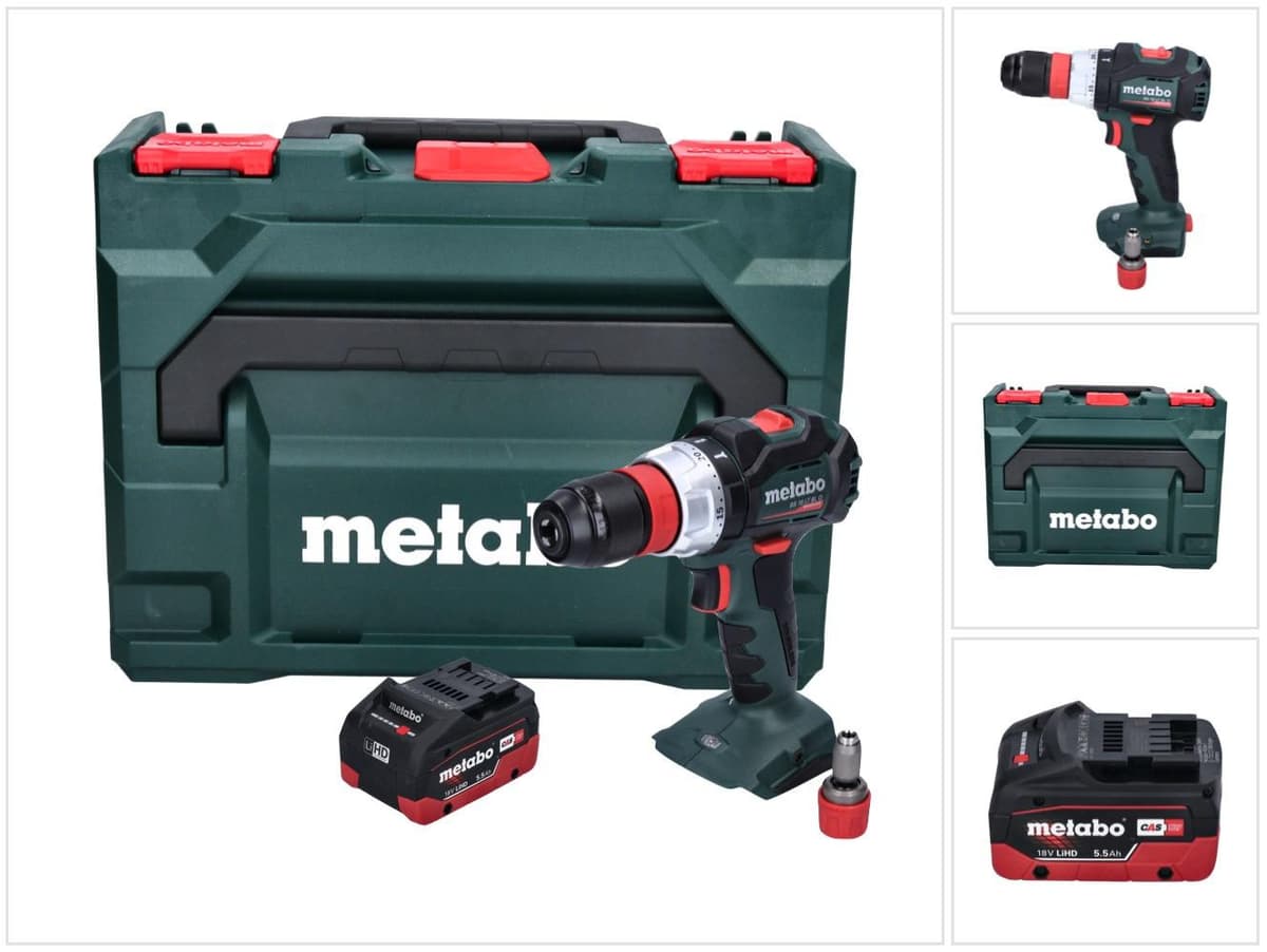 Metabo BS 18 LT BL Q accuboormachine 18 V 75 Nm borstelloos met 1x 5,5 Ah accu en metaBOX
