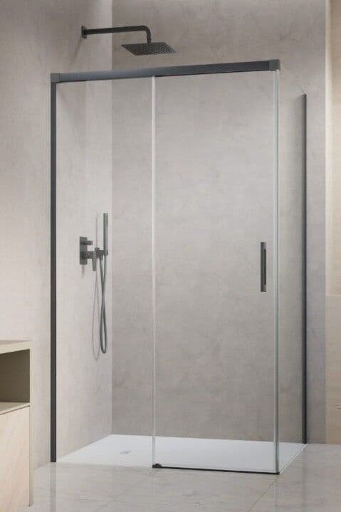 Radaway Idea 8 Brushed GunMetal Kdj kabina 150x100cm lewa szczotkowany grafit szkło przejrzyste 10340770-92-01L/10350703-01-01/10360100-01-01R