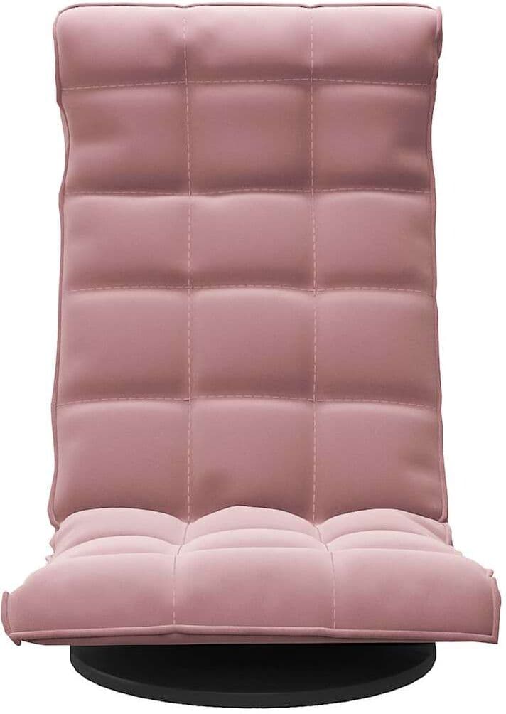 vidaXL Chaise de sol pivotante Rose Velours