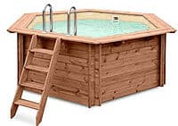 Piscine Italia Piscina in legno fuori terra JARDIN 354 Liner sabbia