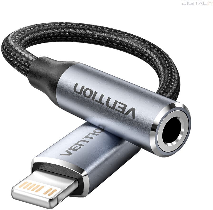 Vention 3.5mm jack/F -> Lightning, 0,1m kábel