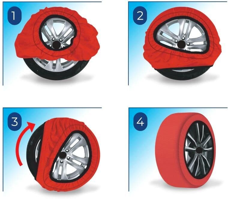 Textil hólánc 155/80R14 gumiabroncsra, Active hózokni