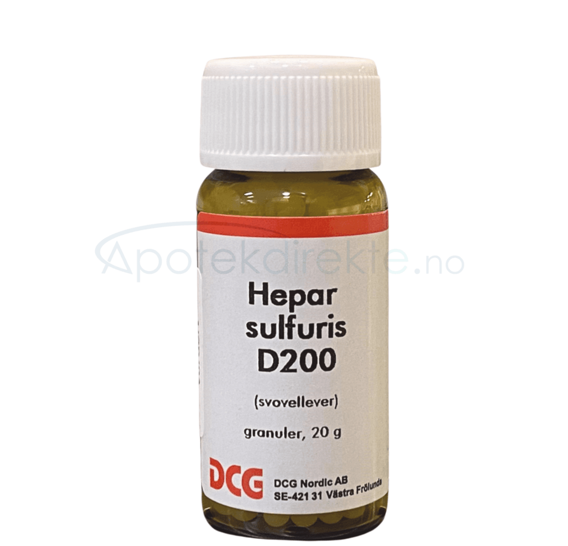 Dcg Hepar Sulfuris D200 20 Gram Piller