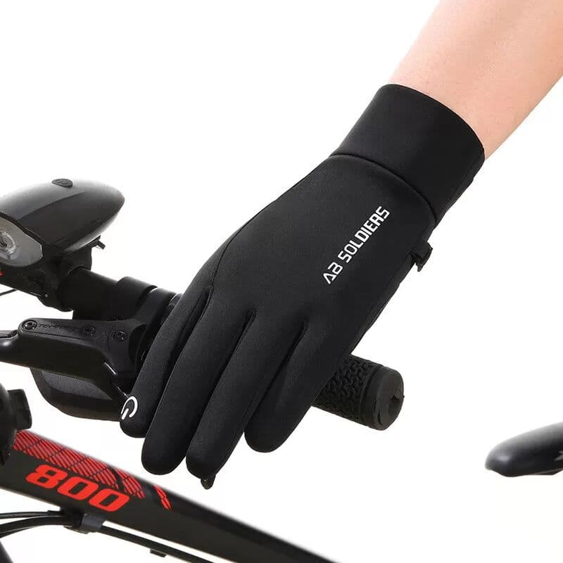 INF Gants d'hiver pour écran tactile - Chauds, coupe-vent et imperméables XL Le noir