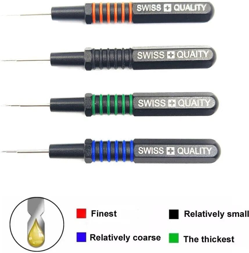 RACDONA Watch Maintenance Oil Pen Movement Repair Watch Oil Needle Advanced Precision Point Oiler Pen Watchmakers Repair Tool