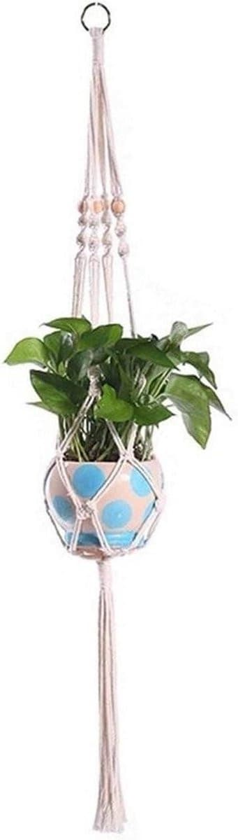 Macramé plantenhanger Type 16 - Bloempothouder van touw voor decoratie