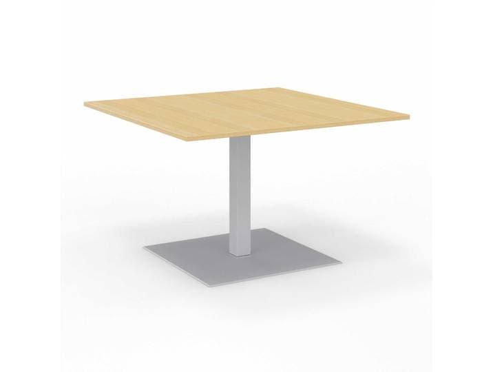 Sitzungstisch Tradingzone GO Swiss 120x120 cm, Eiche/Silbergrau, Quadratisch, Neu, Tisch - Für professionelle Meetings
