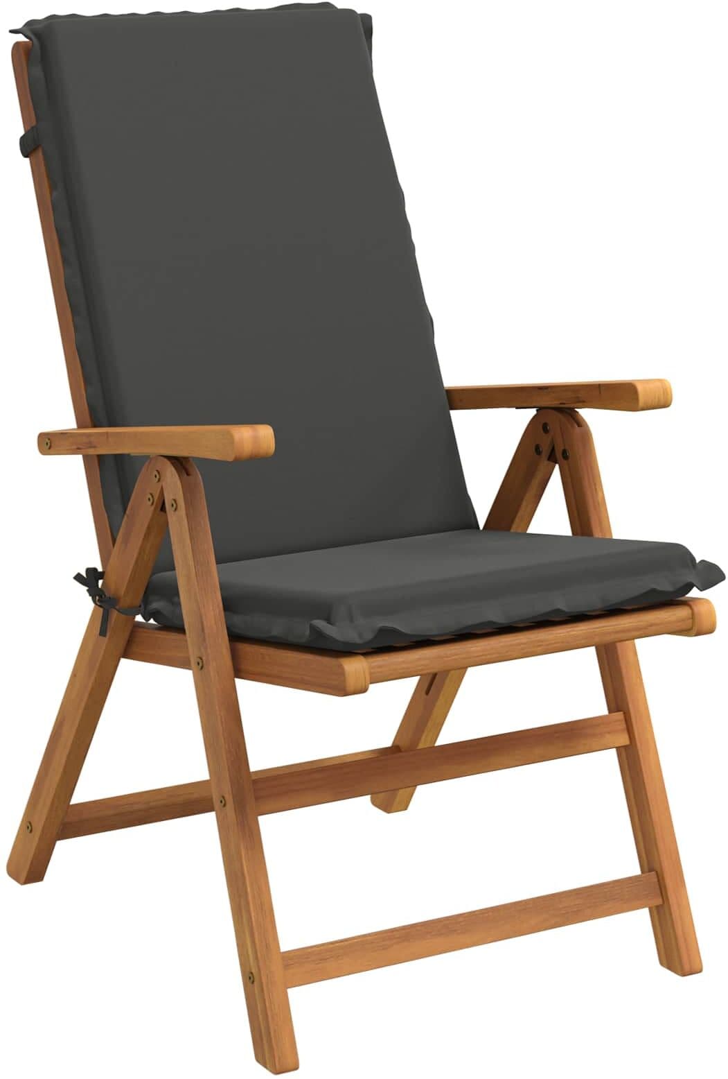 vidaXL Coussin de chaise à dossier haut GEMERT 2 pc 100 % polyester