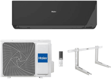 HAIER Climatizzatore Monosplit Expert Nero 9000 BTU AS25XCAHRA-MB R-32 WI-FI Incluso Classe A+++ con Staffe