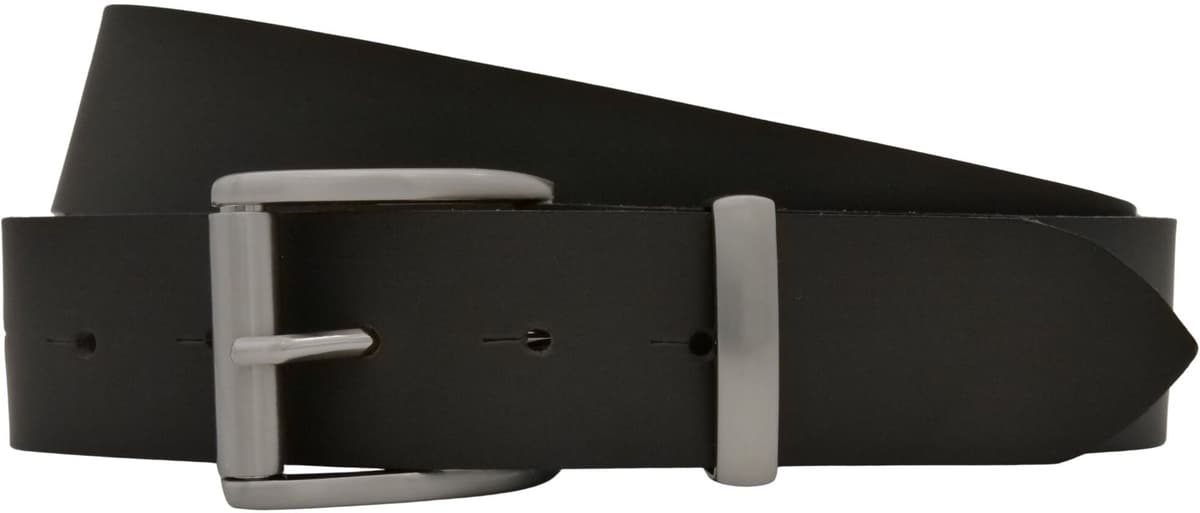 Ledergürtel ANNAMATONI "AnnaMatoni Herren Ledergürtel Zeitloses Design Gürtel 4cm breit", Herren, Gr. TW90 - 105cm Gesamtlänge, schwarz (mokka 690), 100% Leder, Gürtel Ledergürtel