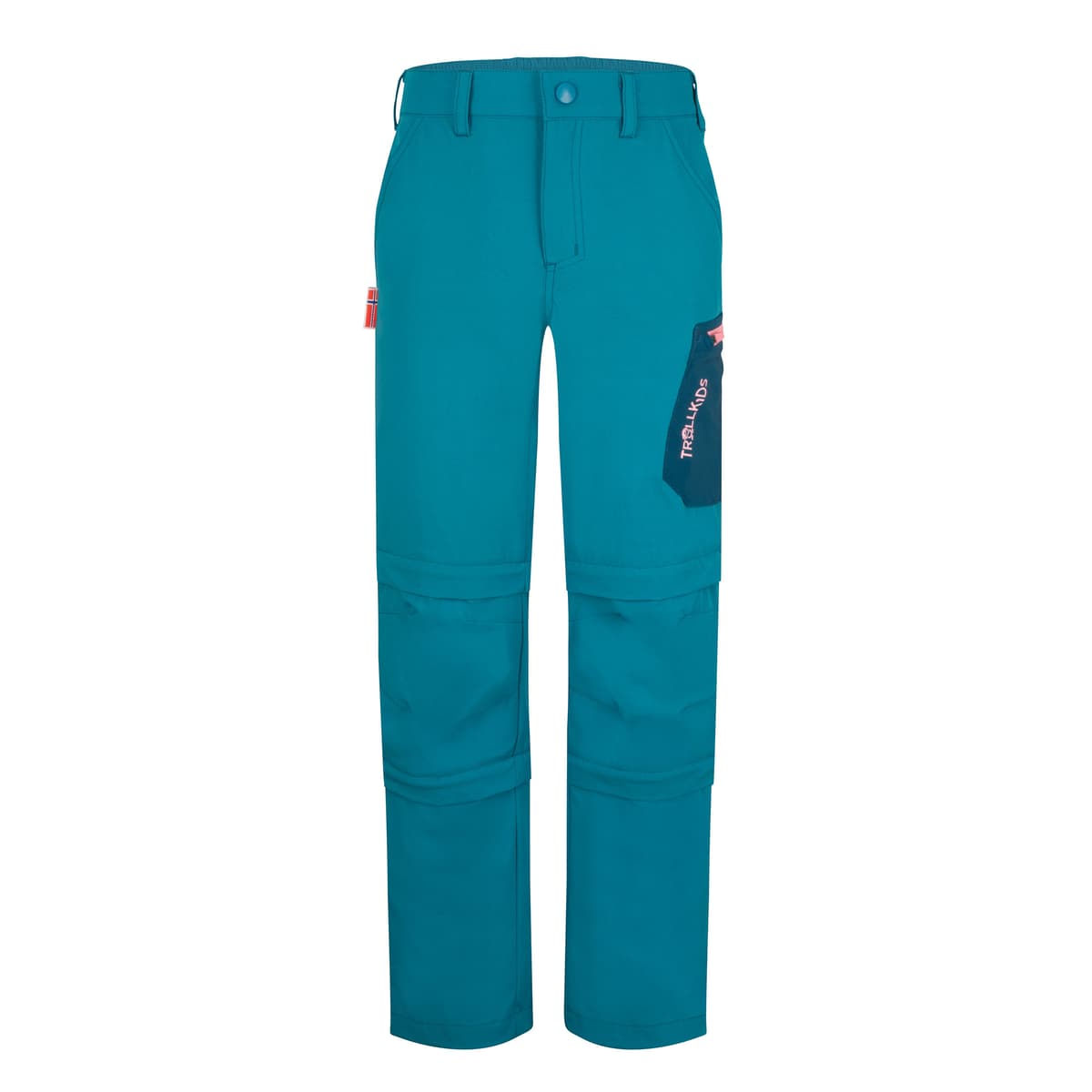 Trollkids Preikestolen Double Zip-Off Hose Kinder Zip-Hosen blau Größe 98 Camping Widerstandsfähig