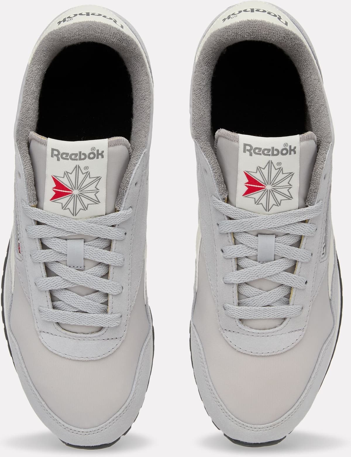 Sneaker REEBOK CLASSIC "CLASSIC AZ", Gr. 36,5, atmungsaktiv, grau (grau 1, grau 4, chalk), Leder, Synthetik, Textil, Schuhe Sneaker grau 1, grau 4, chalk 36,5, atmungsaktiv
