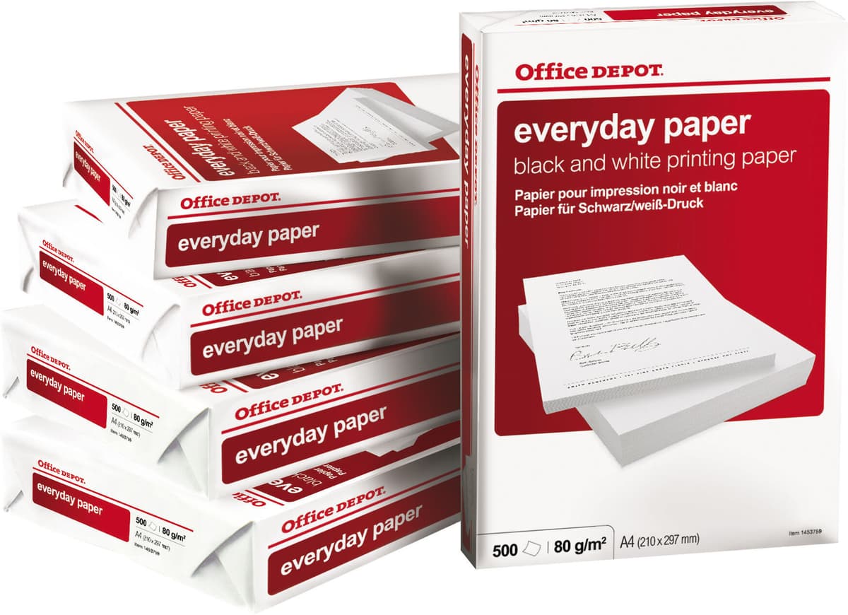 Office Dep Kopieringspapper Everyday 80g A4 hålat 500-pack