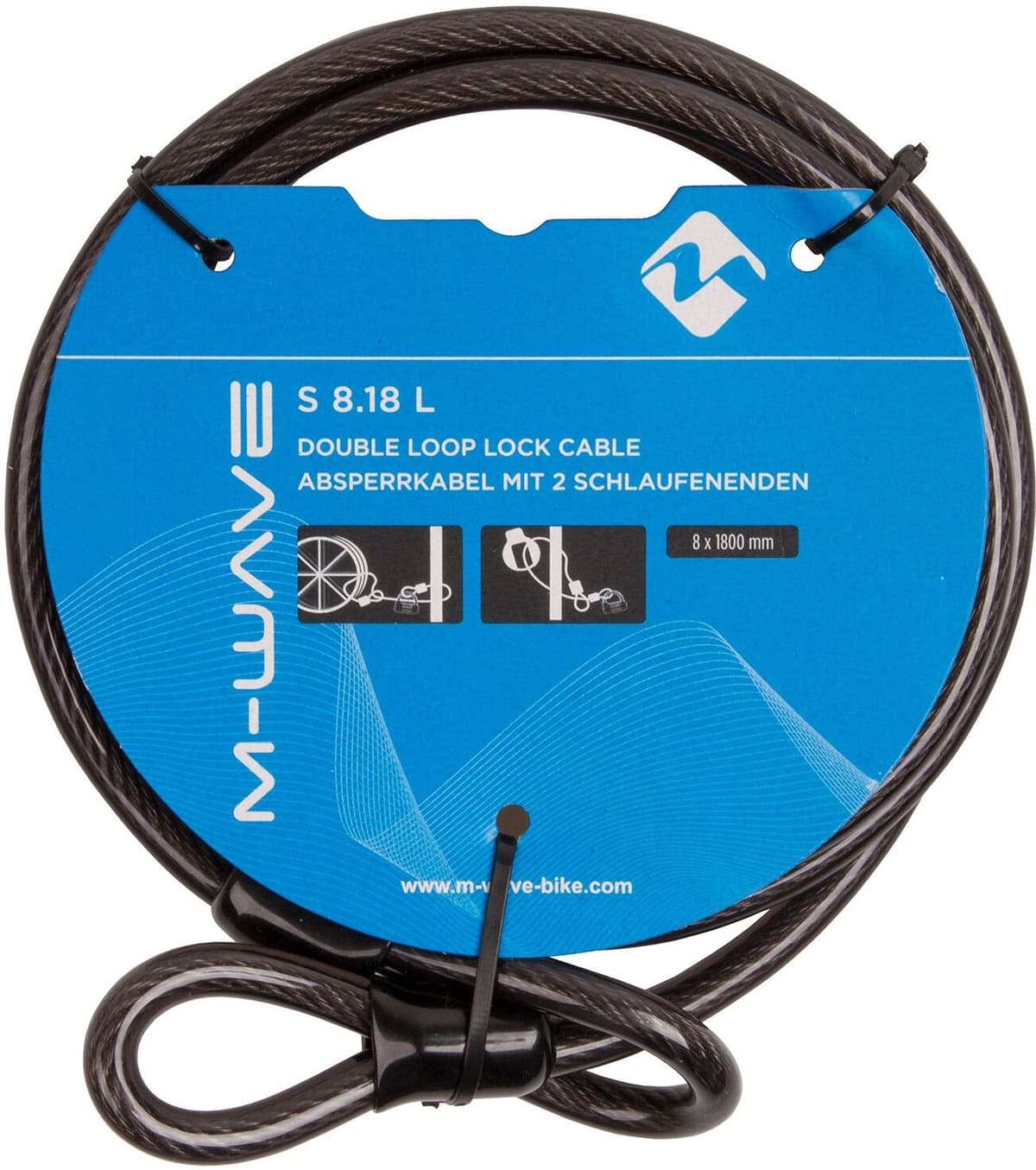 M-Wave S 8.18 L Sikkerhedskabel – 8 × 1.800 Mm