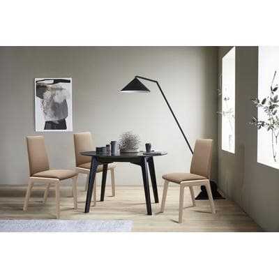 Polsterstuhl STRESSLESS "Laurel", braun (almond paloma, walnuss), B:57cm H:92cm T:59cm, Leder PALOMA: PALOMA ist ein durchgefärbtes Semianilin-Möbelleder mit natürlicher Narbung., Stühle, Polsterstuhl, Low Back, Größe M, mit abgerundeten Beinen in...