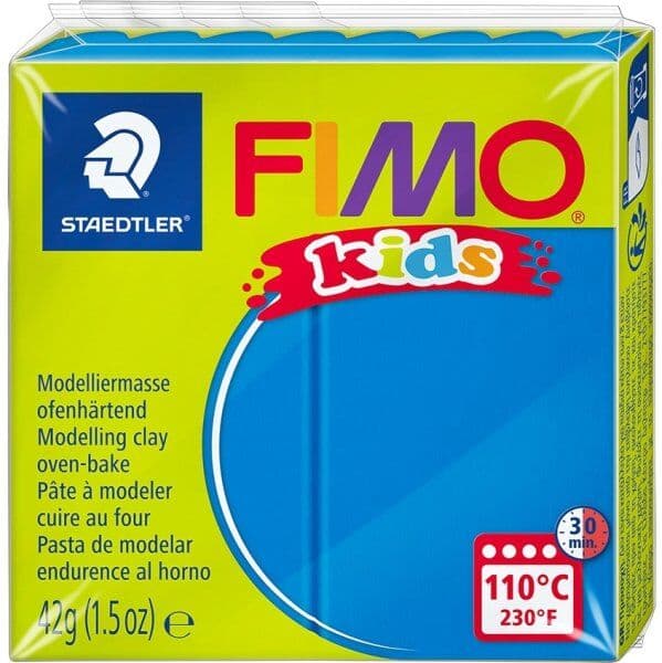 Fimo Kids Ler, 42 G, Blå