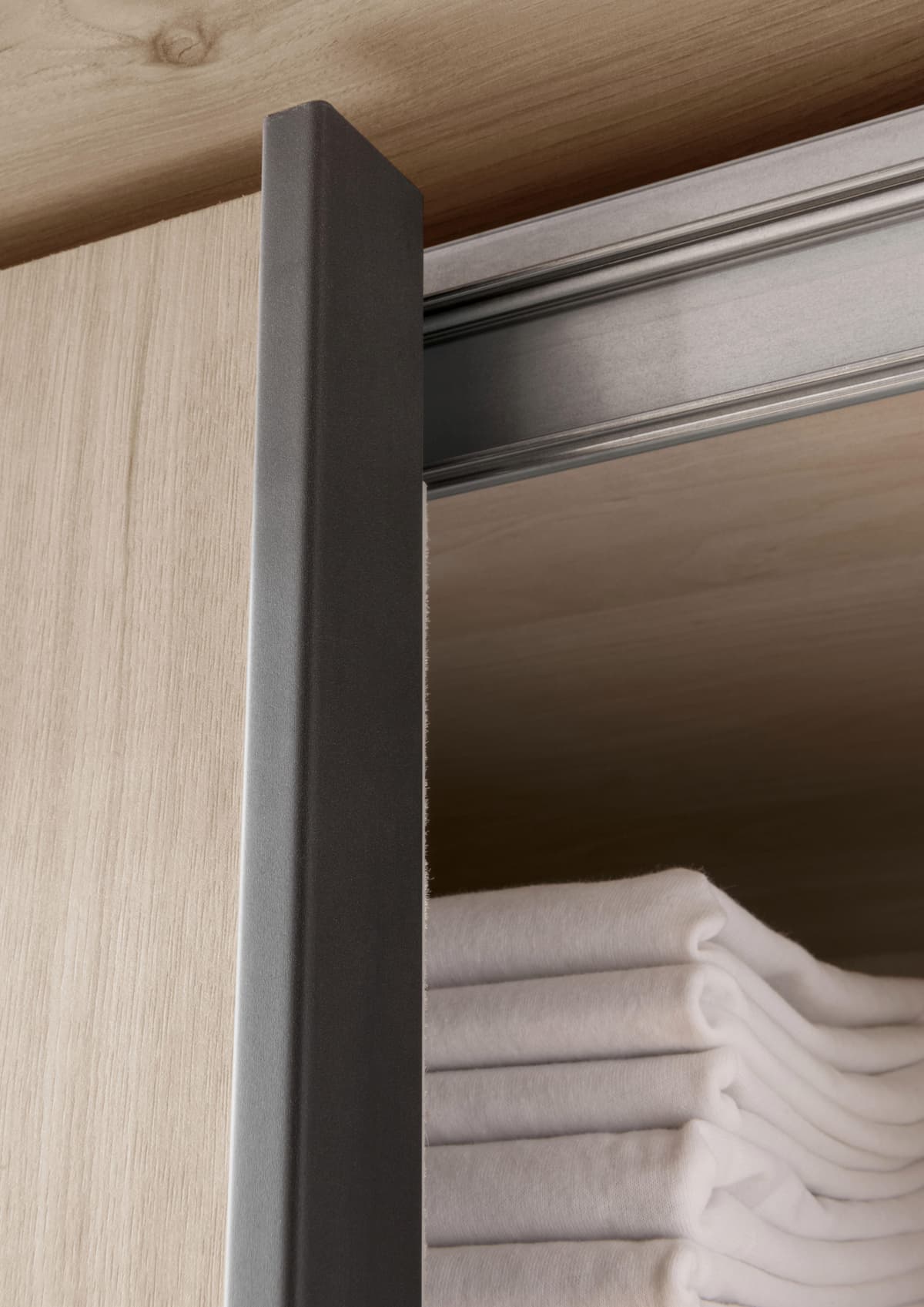 Schwebetürenschrank WIEMANN "Brüssel", beige (steineiche nachbildung, schiefer nachbildung), B:300cm H:220cm, Schränke, Schwebetürenschrank