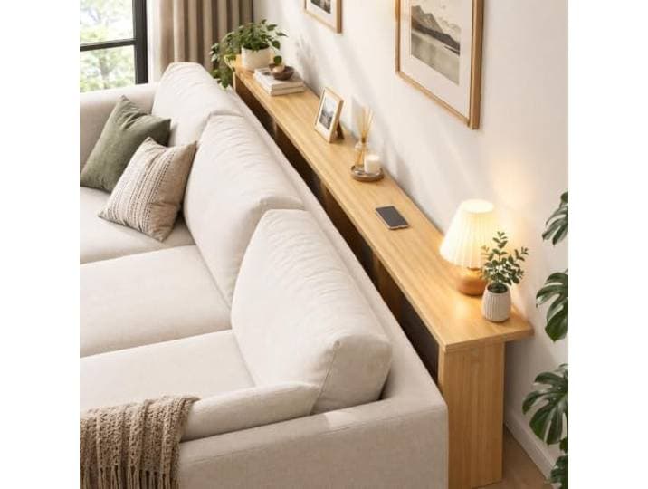 QHZYMX Schmaler Langer Schrank Hinter Dem Sofa, Platzsparendes Minimalistischer Nachttisch Für Wohnzimmer/Eingangsbereich, Nachttisch-Aufbewahrungsregal(B,75x15x65cm/30x6x26in)