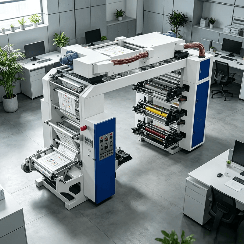 NONE Desktop Printing Machine Portable 4‑color flexo printing machine For Office Document Business Card Printing