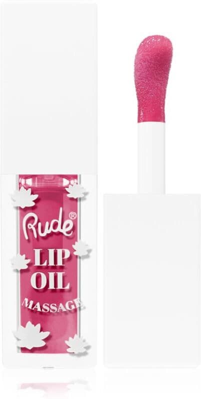 Rude Cosmetics Lip Oil Massage Lip Oil with moisturising effect shade Strawberry Sauna 4 ml