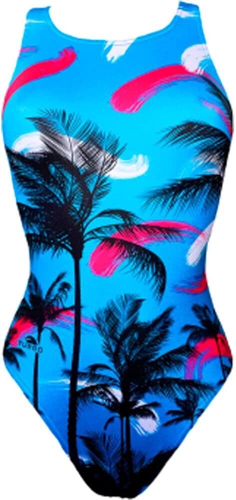 Turbo tirante ancho blue palm bañador natación mujer Azul (L)