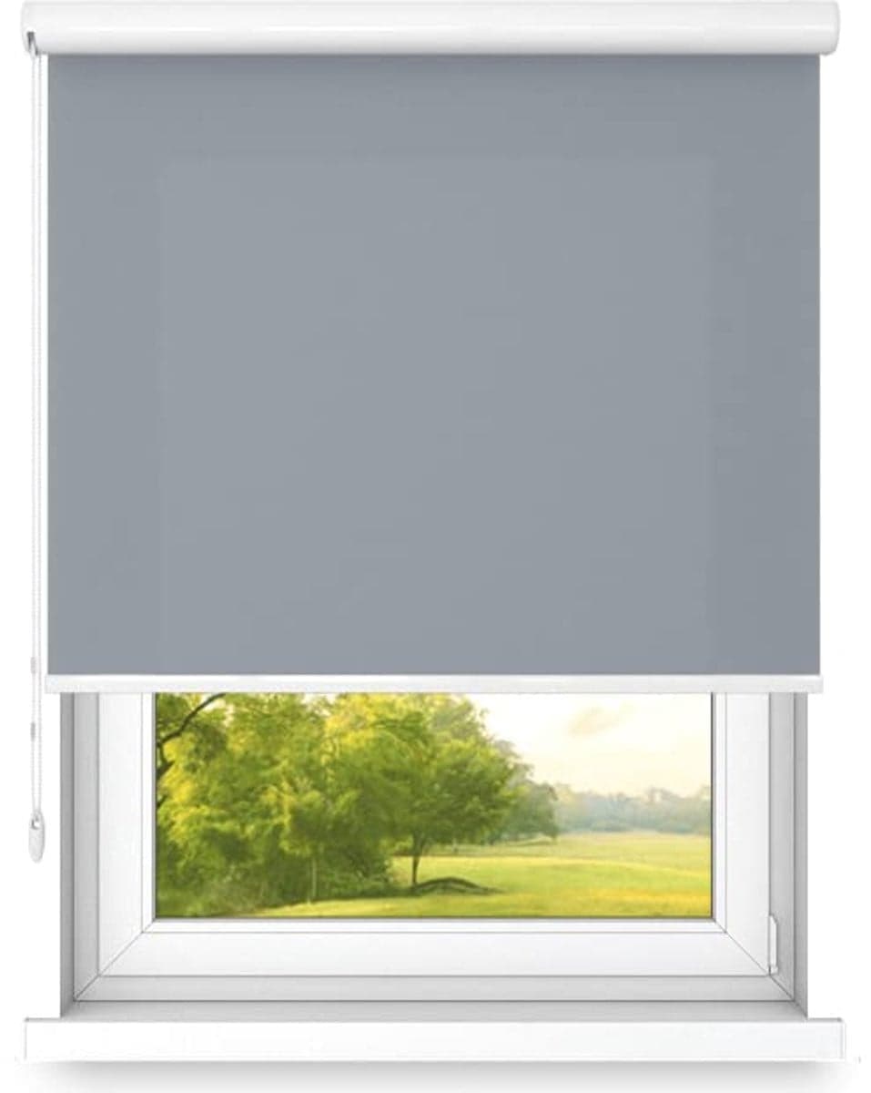 time4blinds Vrijhangend Rolgordijn met Aluminium Cassette in Grijs, Rechtszijdig, 170 x 190 cm