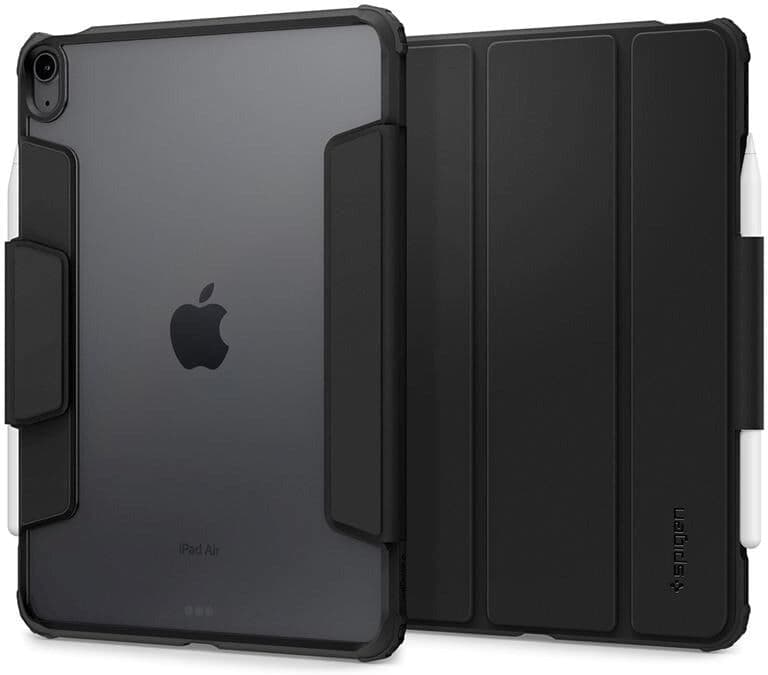 iPad Air 11" (2026 / 2025 / 2024) Spigen Air Skin Pro Skinn Flip Deksel - Sort