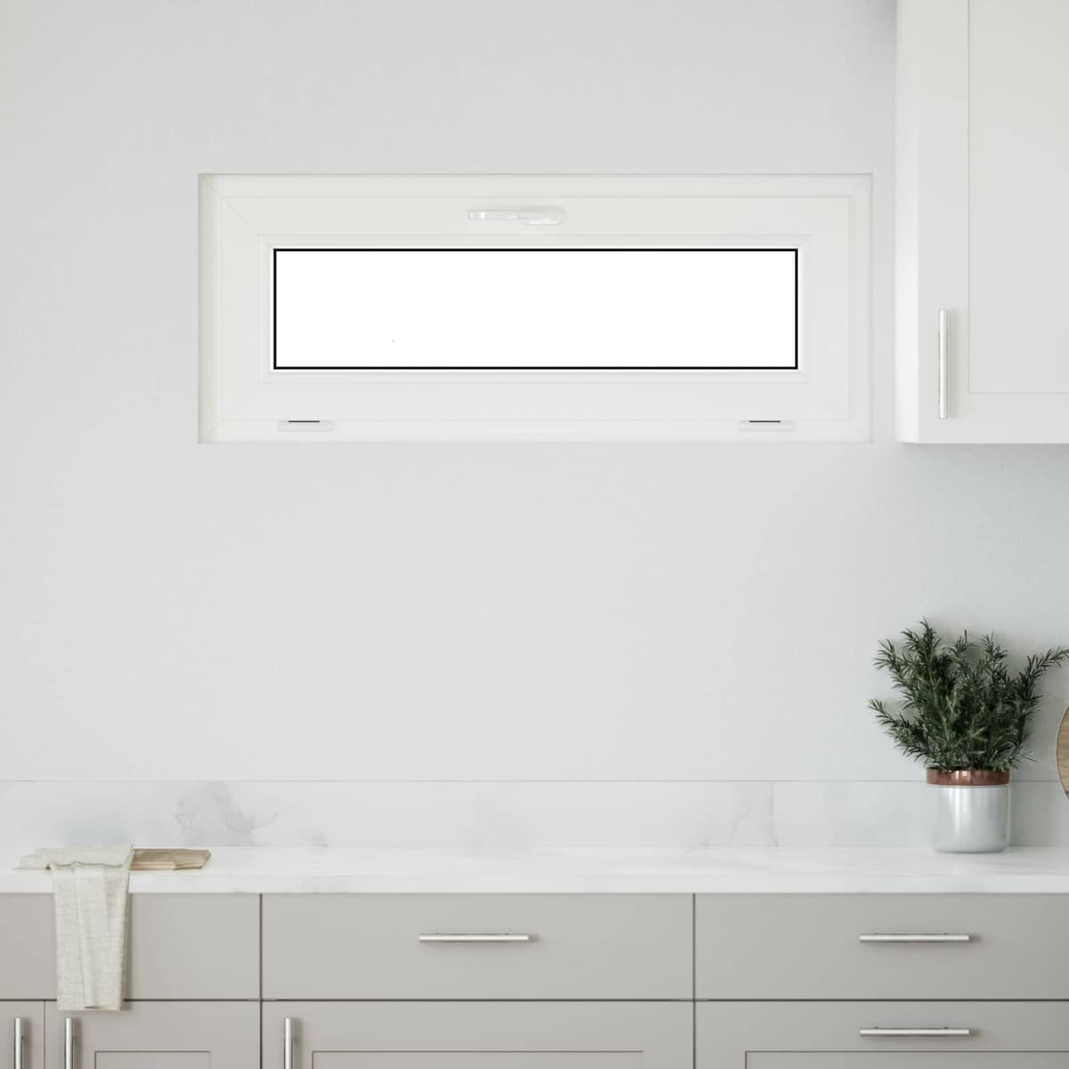 vidaXL Color interno de ventana de sótano blanco RISOR 110 x 40 cm Blanco