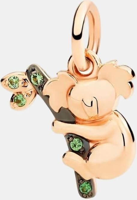 DoDo Charm Nature Koala de oro y tsavorita. Verde