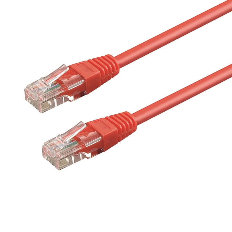Wp Europe WP WPC-PAT-6U005R Cat6 U/UTP Patchkabel RJ-45 naar RJ-45, Rood, 0,5 meter