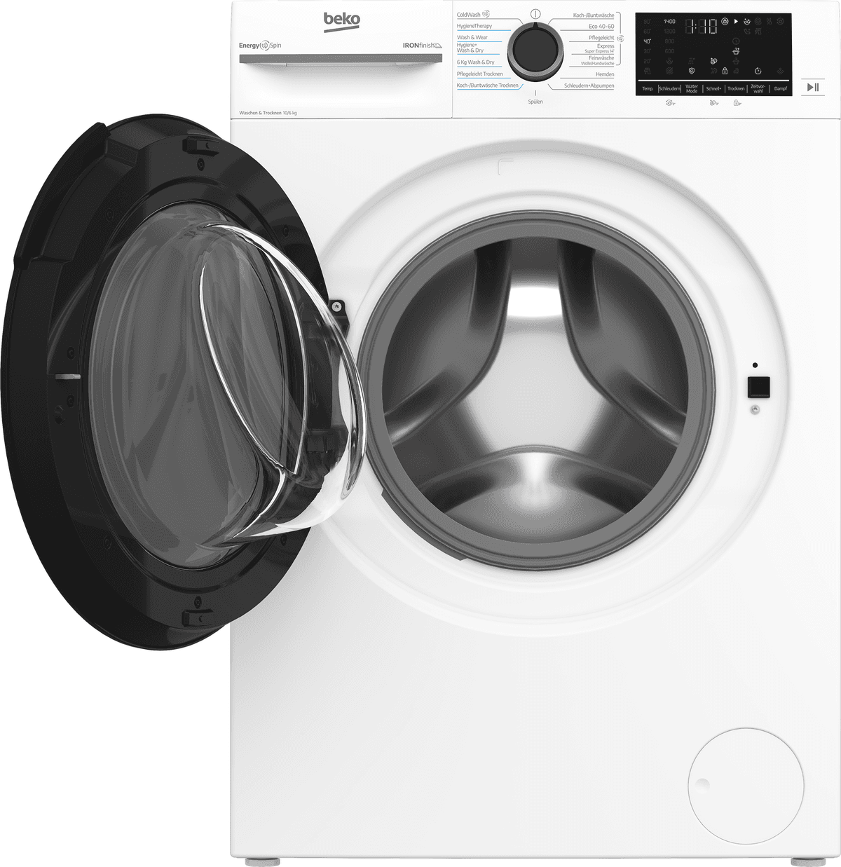 Beko Waschtrockner "BDFT4104A20C", Wasch_Trocken_Zyklus: C, weiß, B:60cm H:84,5cm T:60cm, Waschtrockner, Dampfunterstützung für frischere Wäsche und weniger Falten, Waschtrockner