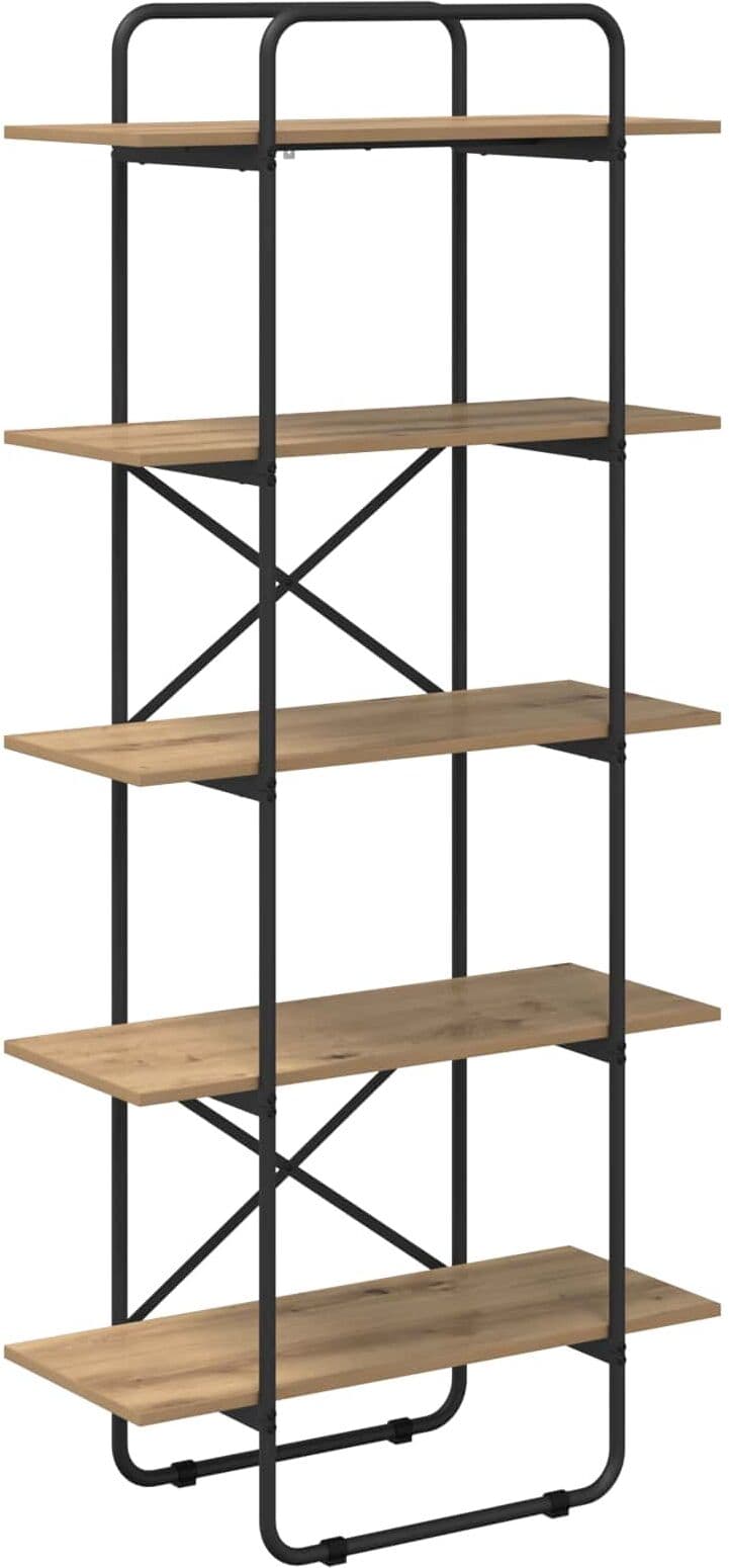 vidaXL Étagère 5 niveaux 80 x 35 x 175,5 cm PB Chêne artisanal