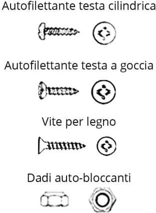 Osculati Viti acciaio Inox nautica Viti per legno 6x40 mm (6 pz)