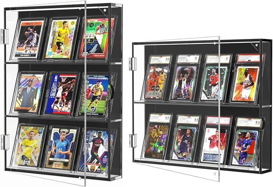 NONE Trading Card Acrylic Display Frame, HD Hangable Graded Card Cabinet, For Sports Game Card