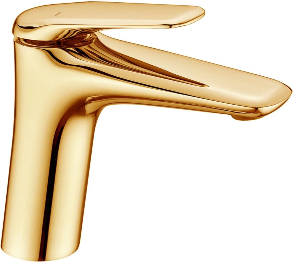 garneroarredamenti Miscelatore per lavabo bagno ottone dorato Becco