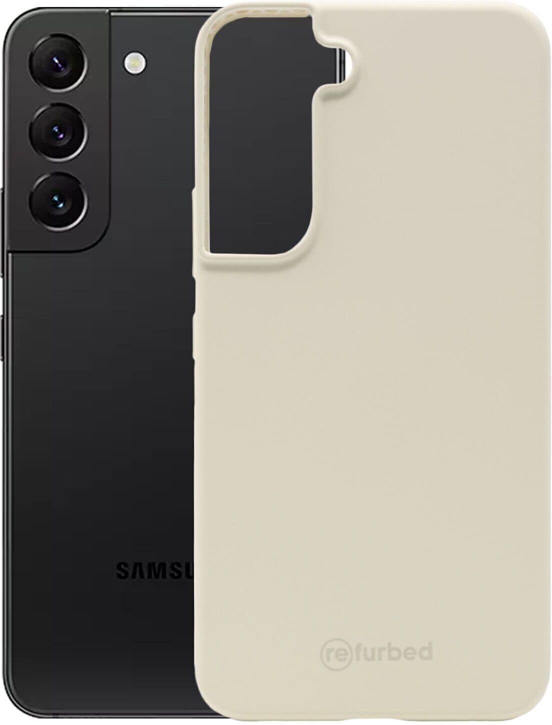 refurbed Silikonowe etui na telefon   Samsung Galaxy S22 5G   kamień biały - Refurbished