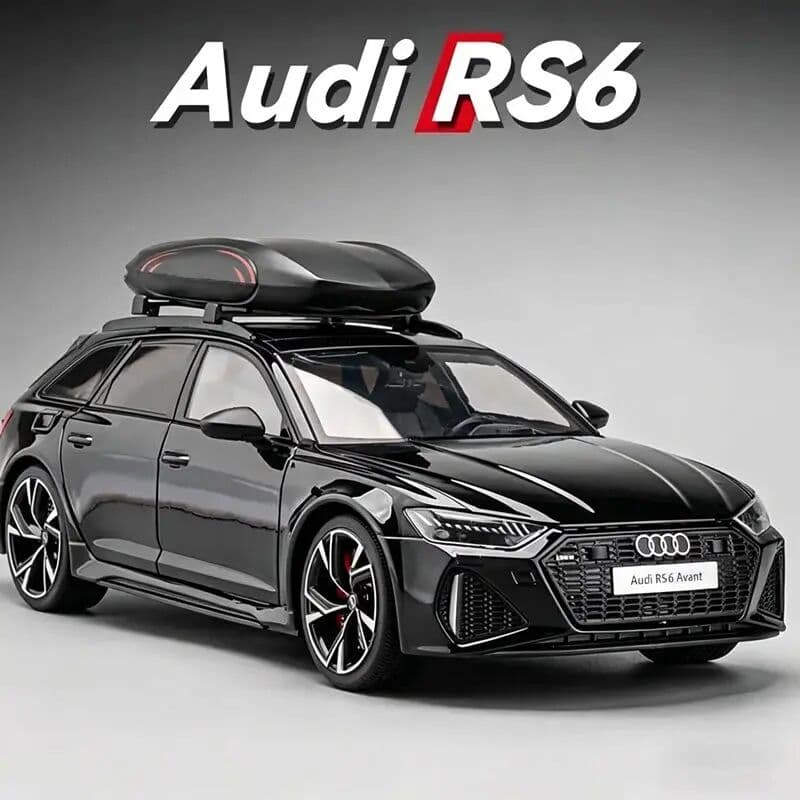1/24 AUDI RS6 Performance Avant Station Wagon Alloy Sports Car Model Metal Racing Car Vehicles Model Sound Light Simulation Gift