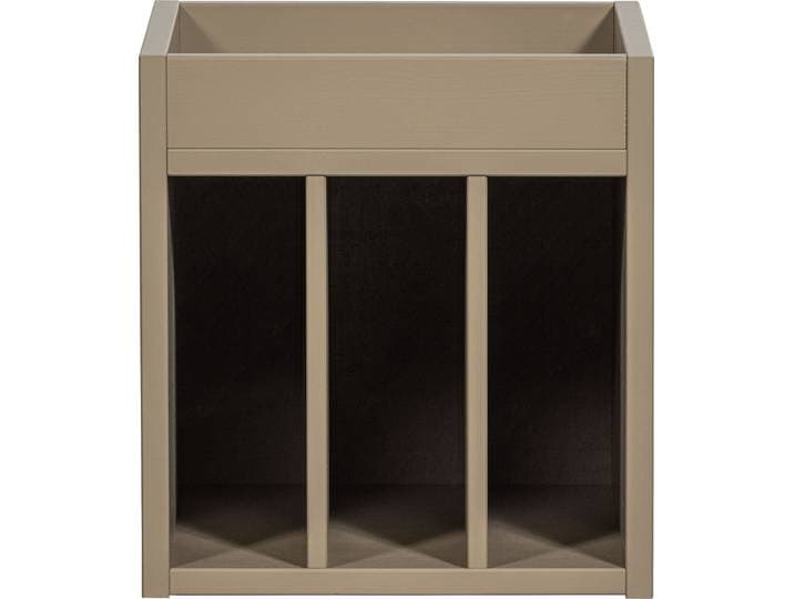 Regal WOOOD Turner FSC-Kiefernholz Schutzlackierte Oberfläche, B44 x T44 x H47 cm , braun (schlamm), B:44cm H:47cm T:44cm, Holzwerkstoff, Regale, Regal, Tragkraft 35 kg, fur Schallplatten und Plattenspieler, Pfleigleicht