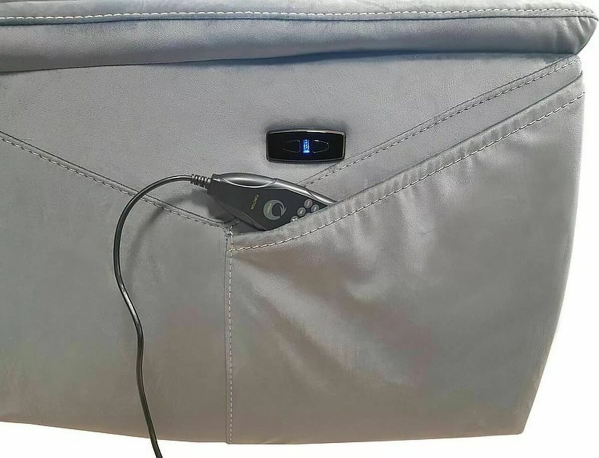 Signal 2 Fotoliu recliner cu functie de masaj Neptun M velvet gri deschis Blu03