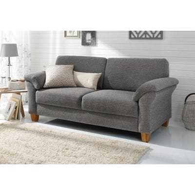 3-Sitzer OTTO HOME "Borkum, B: 186 cm, Federkern, Komfortsitzhöhe 46 cm", grau, B:186cm H:87cm T:88cm, Struktur (100% Polyester);Luxus-Microfaser ALTARA NUBUCK (100% Polyester);MELROSE (100% Polyester);Luxus-Microfaser Toro (100% Polyester), Sofas,...
