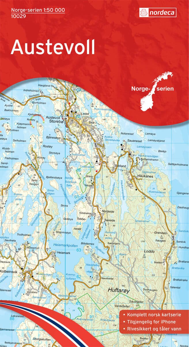 Nordic Maps Austevoll Norge-Serien Turkart