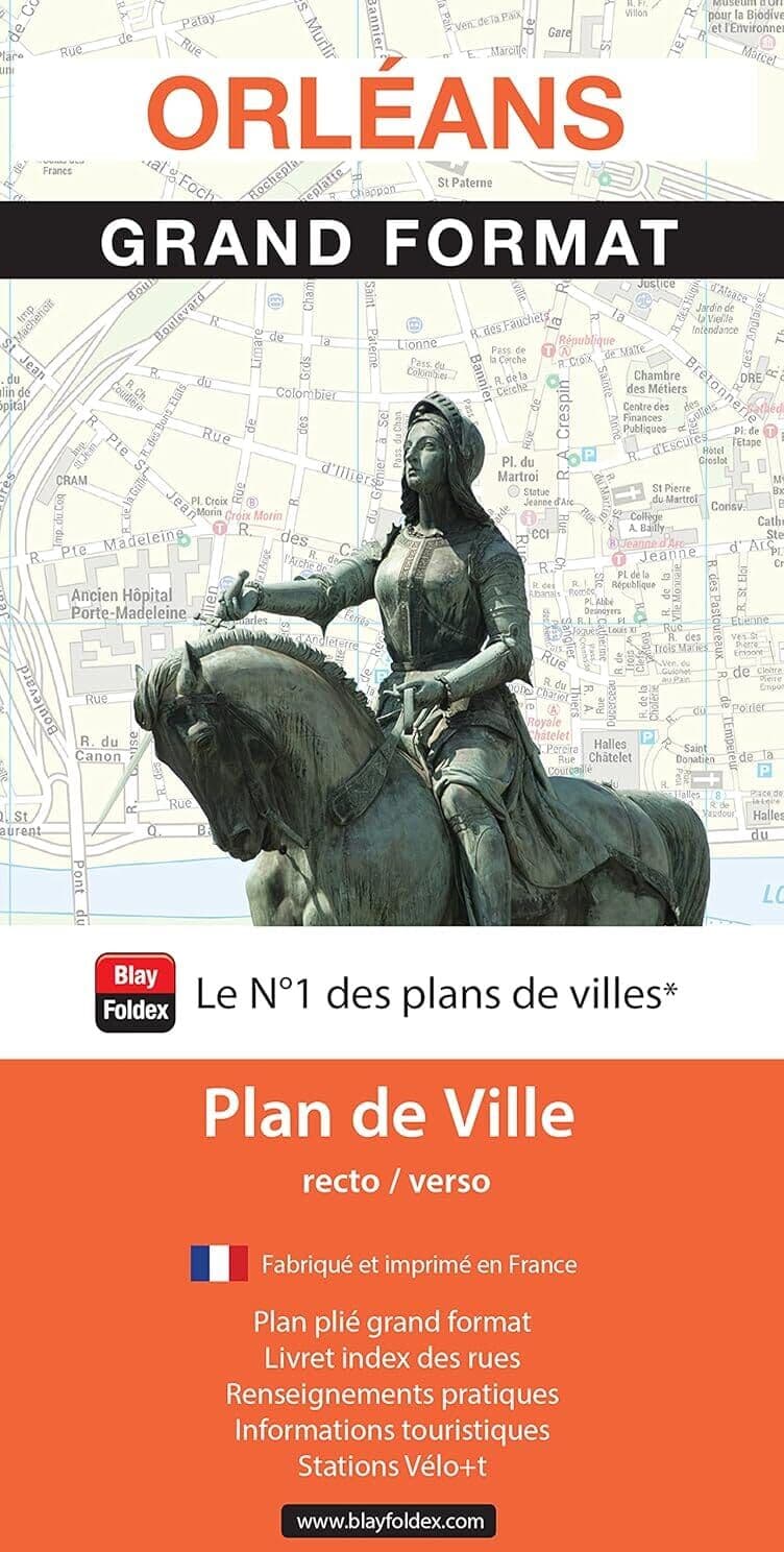 Orléans - Plan de ville grand format   Blay Foldex