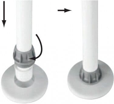 Nuova Rade Supporto telescopico per tavolo mm.730-810