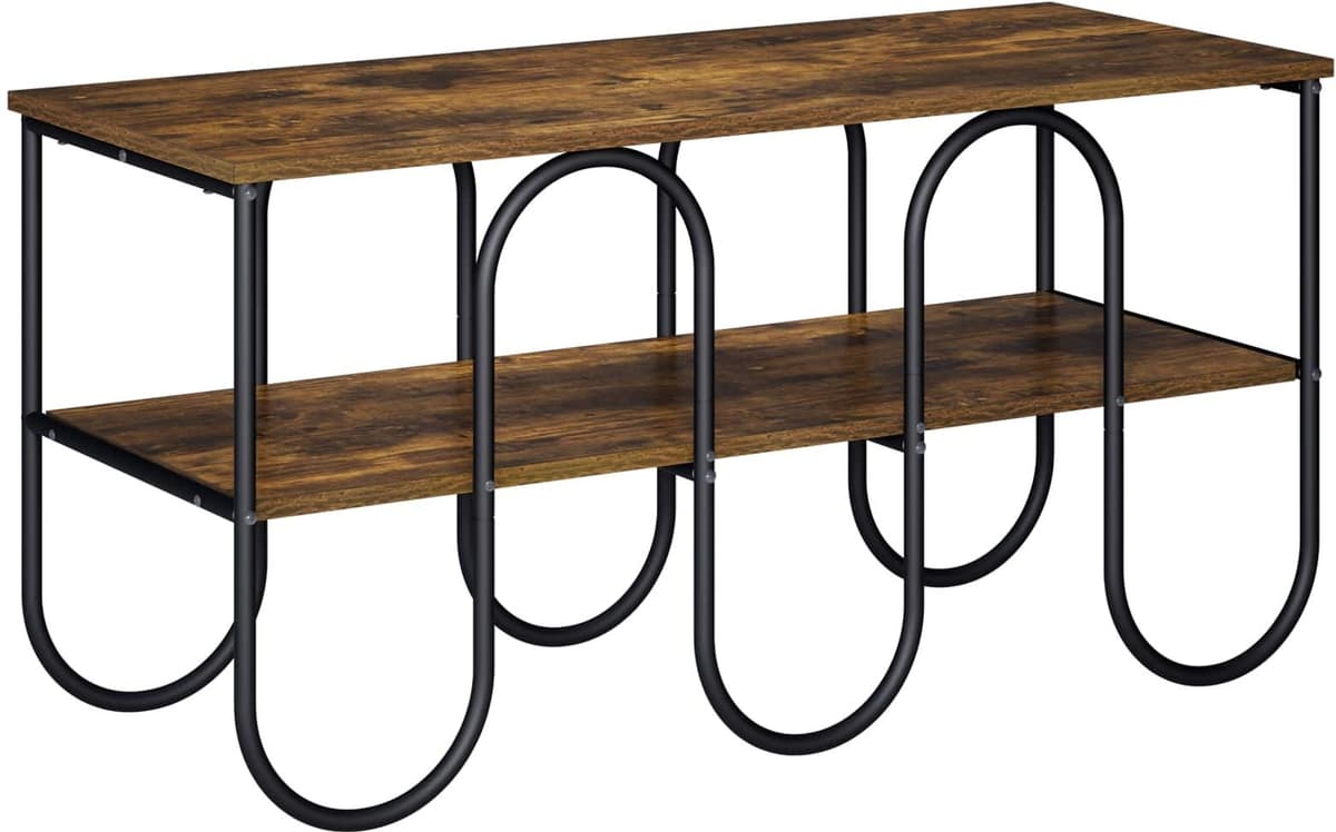vidaXL Meuble TV 100 x 40 x 50 cm Chêne fumé Bois d'ingénierie