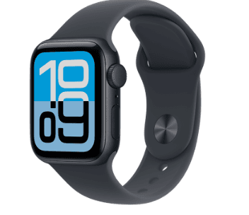 Apple Watch SE 3 GPS 44mm Midnight Aluminium Case with Midnight Sport Band - M/L