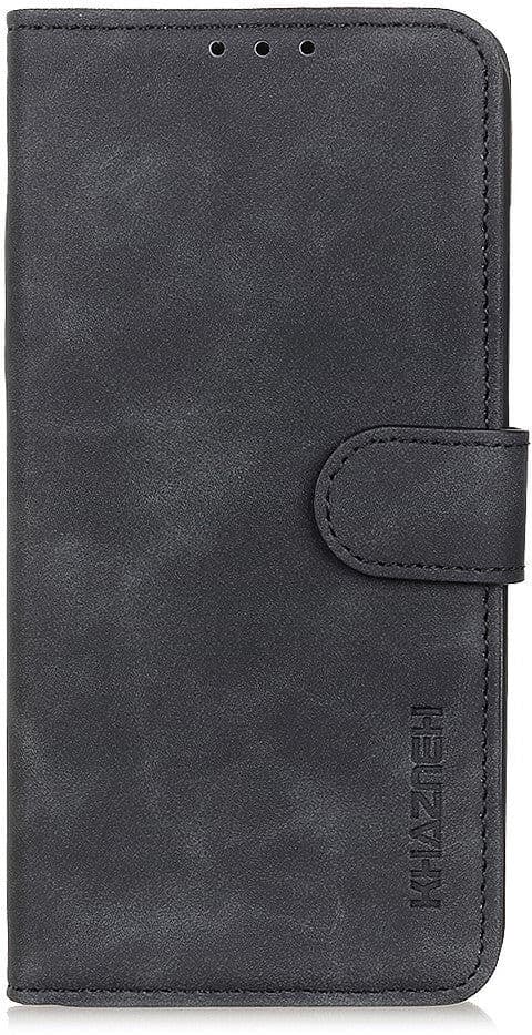 iPhone 12 Pro Max KHAZNEH Retro Læder Cover m. Pung - Sort