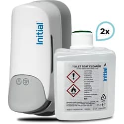SET: WC-Sitzreiniger Signature MANUELL, bis zu 15.000 Anwendungen + 2x 375 ml Kartuschen, Rentokil INITIAL