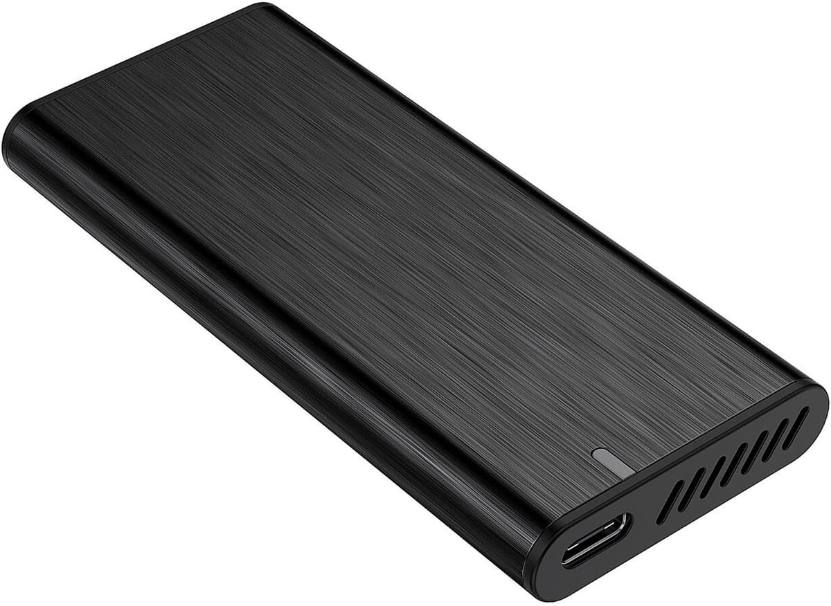 Caixa Externa USB 3.2 p/ Disco M.2 NVMe (Preto) - AISENS