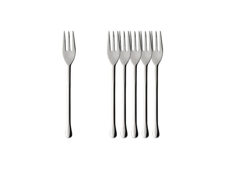 Tafelgabel VILLEROY & BOCH Kuchengabeln Udine 15,6 cm 6er Set edelstahl , silber (edelstahl), B:3,5mm, Essgabeln, Tafelgabel, Spülmaschinenfest